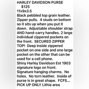 Harley Davidson Purse